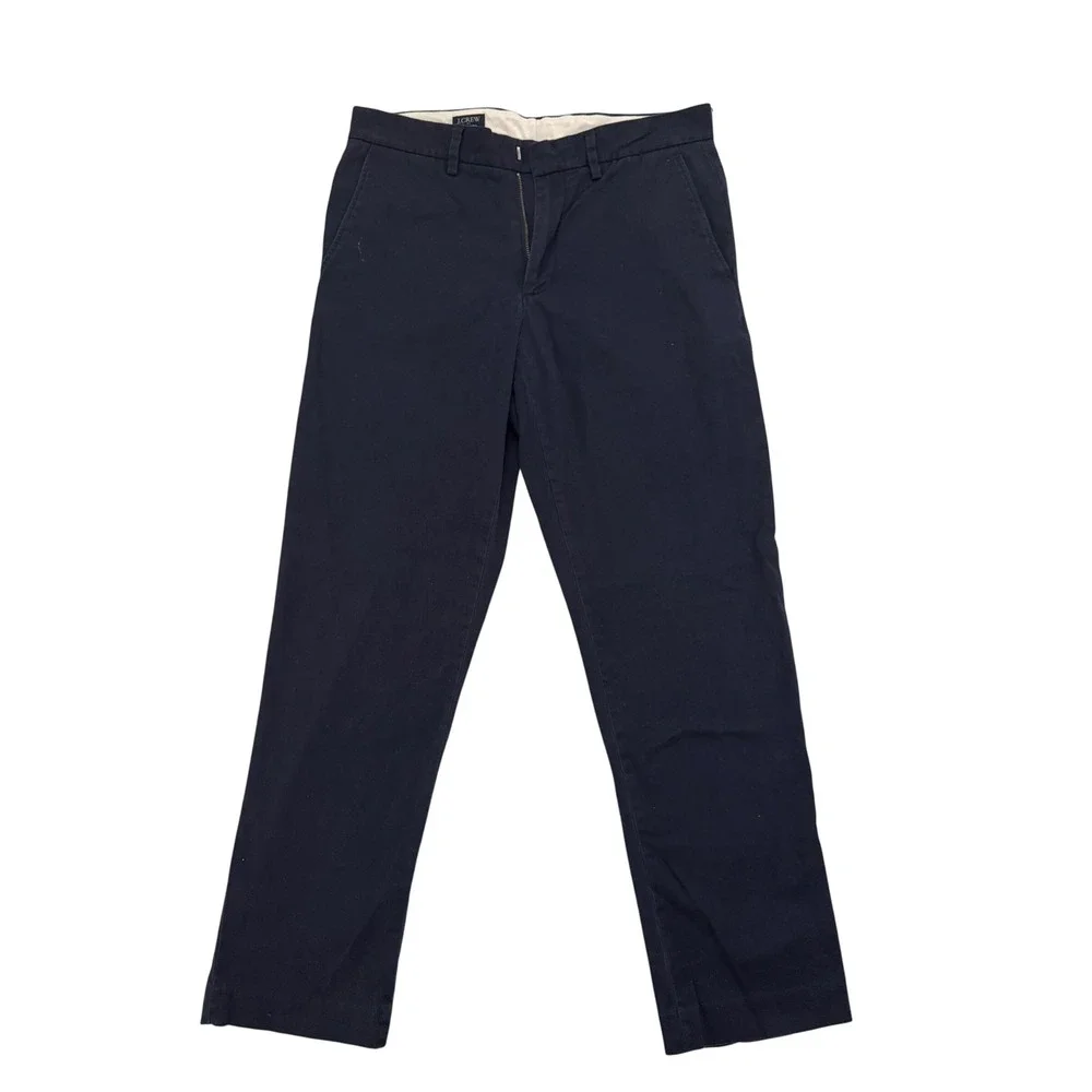 J.Crew Mens Bedford Chino Pants Size 30x30 Blue Navy Casual Preppy Office Work